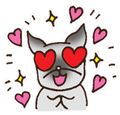 Betty & Kinako's happy life sticker #158941