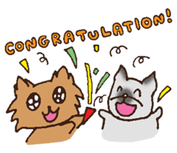 Betty & Kinako's happy life sticker #158953