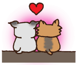 Betty & Kinako's happy life sticker #158959