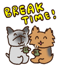 Betty & Kinako's happy life sticker #158963