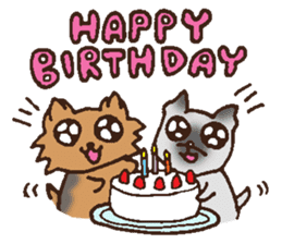 Betty & Kinako's happy life sticker #158978