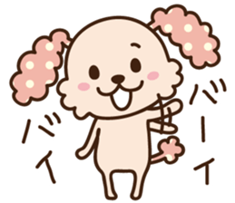 pinky dog sticker #158984