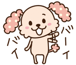 pinky dog sticker #158984