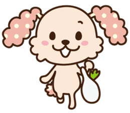 pinky dog sticker #158988