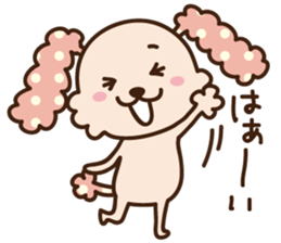 pinky dog sticker #158992