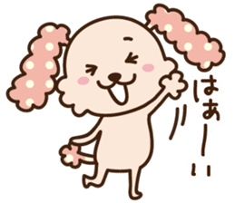 pinky dog sticker #158992