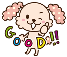 pinky dog sticker #159002