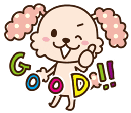 pinky dog sticker #159002