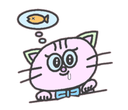 Mystery Cat Belle-chan sticker #159019