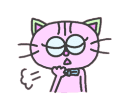 Mystery Cat Belle-chan sticker #159036