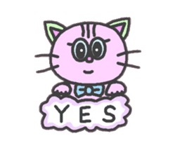 Mystery Cat Belle-chan sticker #159037