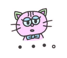 Mystery Cat Belle-chan sticker #159053