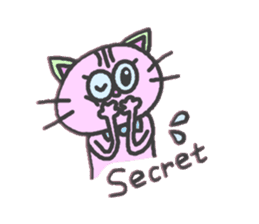Mystery Cat Belle-chan sticker #159056