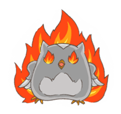 Owl Basket sticker #159193