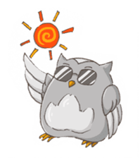 Owl Basket sticker #159195