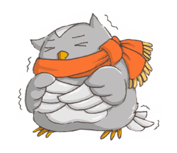 Owl Basket sticker #159196