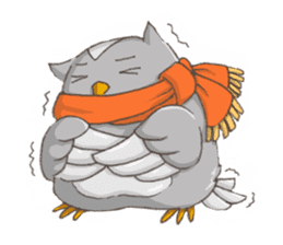 Owl Basket sticker #159196