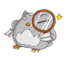 Owl Basket sticker #159206