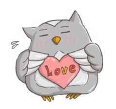 Owl Basket sticker #159208