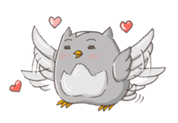 Owl Basket sticker #159209