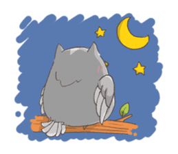 Owl Basket sticker #159218