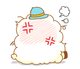 mofu-mofu sheep sticker #159902