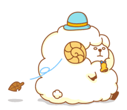 mofu-mofu sheep sticker #159906