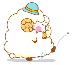 mofu-mofu sheep sticker #159910