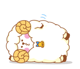 mofu-mofu sheep sticker #159912