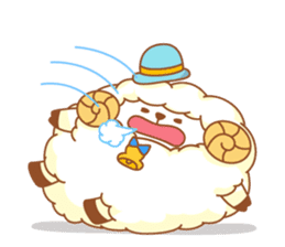 mofu-mofu sheep sticker #159914