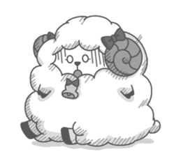 mofu-mofu sheep sticker #159915