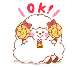 mofu-mofu sheep sticker #159919