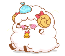 mofu-mofu sheep sticker #159923