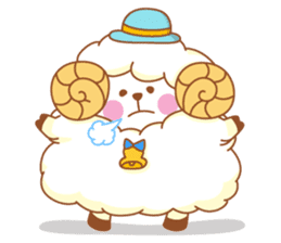mofu-mofu sheep sticker #159924