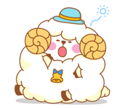 mofu-mofu sheep sticker #159927