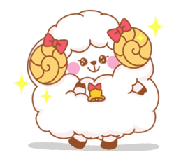 mofu-mofu sheep sticker #159928
