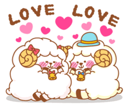 mofu-mofu sheep sticker #159930