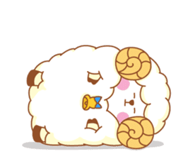 mofu-mofu sheep sticker #159934