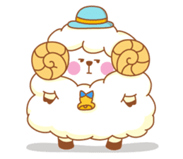 mofu-mofu sheep sticker #159935