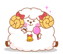 mofu-mofu sheep sticker #159936