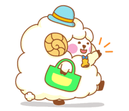 mofu-mofu sheep sticker #159937