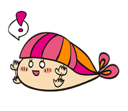 Child fish "Puri" sticker #160223