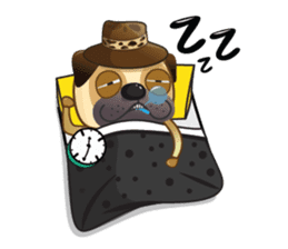 Jurassic Pug sticker #160633