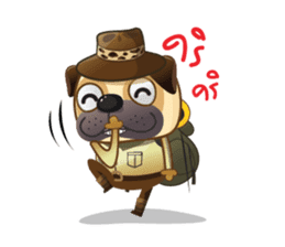 Jurassic Pug sticker #160647