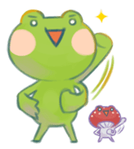 Tree frog & Amanitas sticker #161104