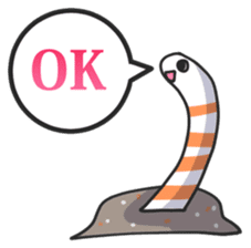 Splendid/spotted-Garden Eel/Razorfish sticker #161227