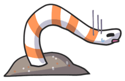 Splendid/spotted-Garden Eel/Razorfish sticker #161229