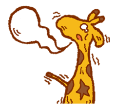Giraffe`s life sticker #162092