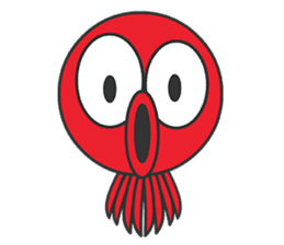 Okto-kun - The Shy Octopus Boy sticker #163059