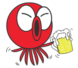 Okto-kun - The Shy Octopus Boy sticker #163063